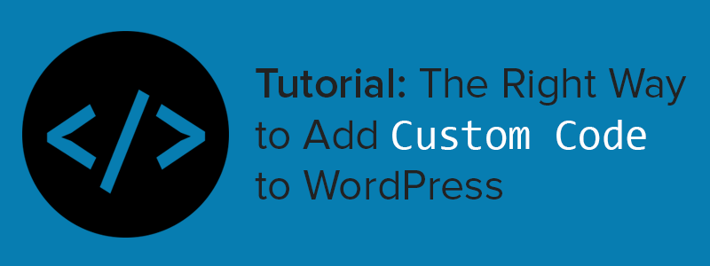 Add Custom Code to WordPress
